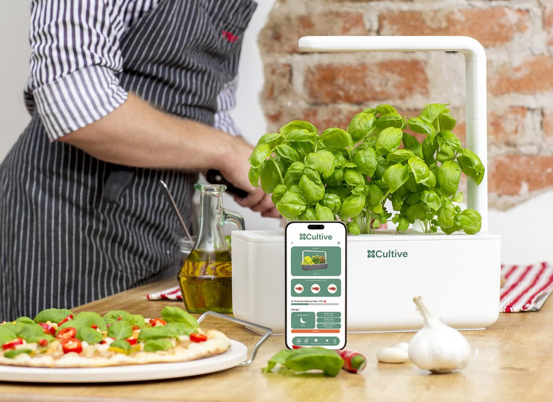 Application Cultive sur smartphone pour piloter son potager connecté intérieur via Bluetooth