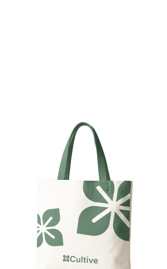 Tote bag goodie Cultive disponible pour les revendeurs potager connecté en France