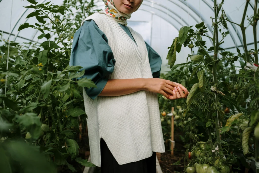 famille qui apprend à bien manger sans espace extérieur avec un potager connecté